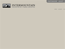 Tablet Screenshot of intermountainconstructioninc.com